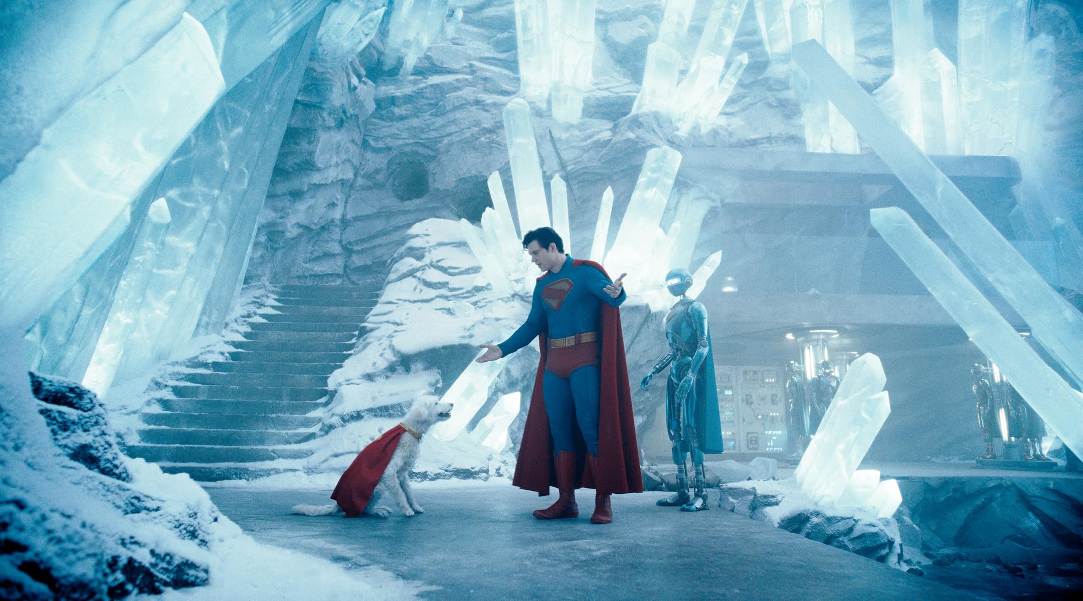 Krypto the Superdog being discplined by Superman